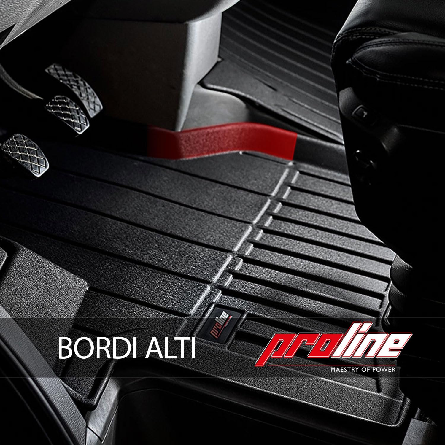 IMJ-Global ProLine 3D Tailored Rubber Car Mats Compatible with Ford Transit Custom I 2012-2023 3 Seater, 1st Row, Complete Set of TPE Car Mats to Improve Look and Sportiness - 5