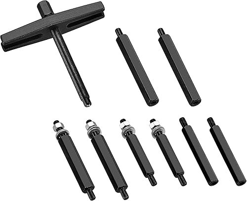 Miniatura 4 de Kauplus Juego de extractor de rodamientos de alta resistencia kit de extractor de separadores de rodamientos de 5 y 30in capacidad de 5 toneladas