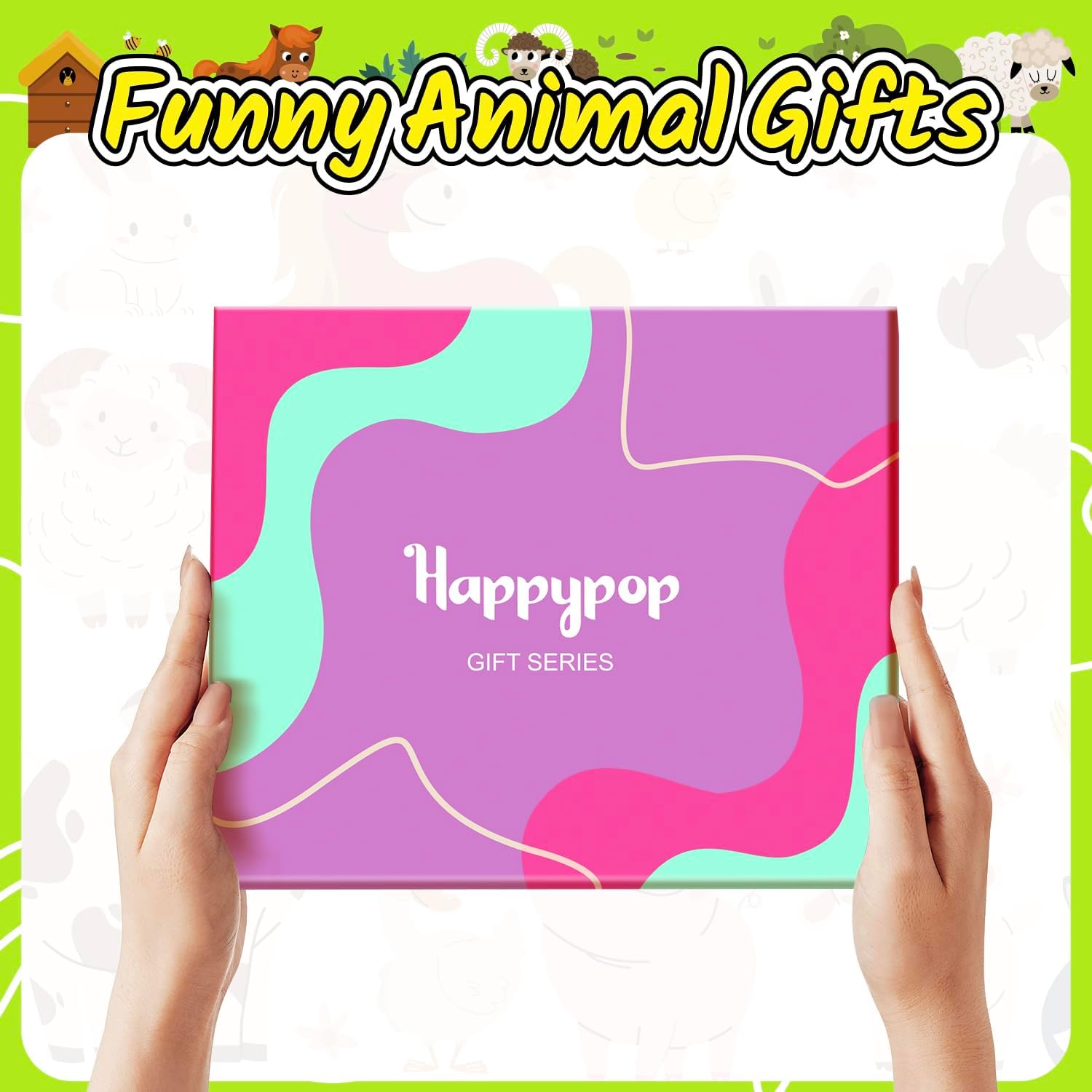HAPPYPOP Animal Gifts for Girls - Unique Pig Horse Goat Socks for Women & Teen Girls - Image 2