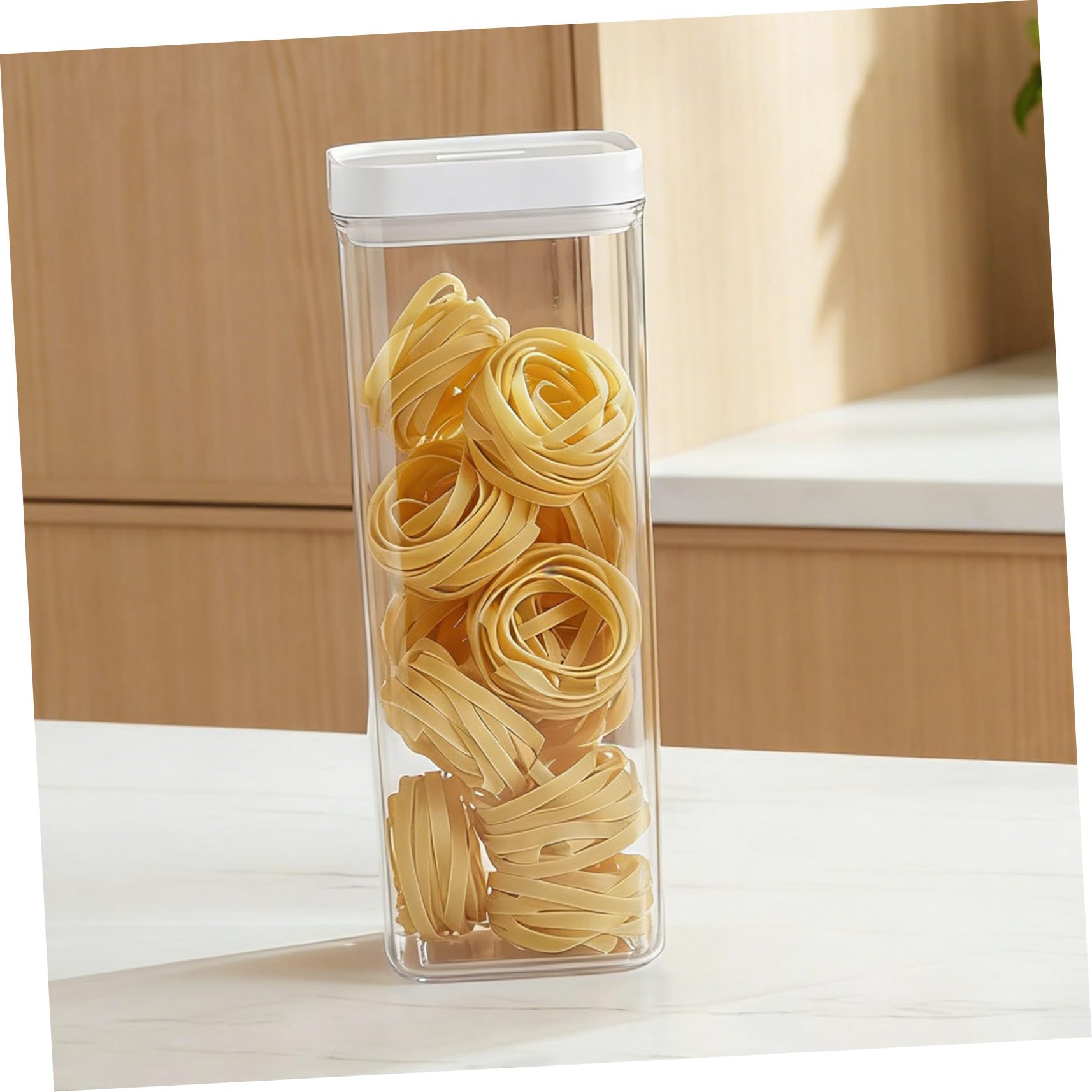 5stücke Pasta Aufbewahrungsbehälter Für Spaghetti Und Trockene Nudeln Wiederverwendbare Luftdichte Aufbewahrungsbox Für Küche Transparentes Design Optimalen Organisation Von