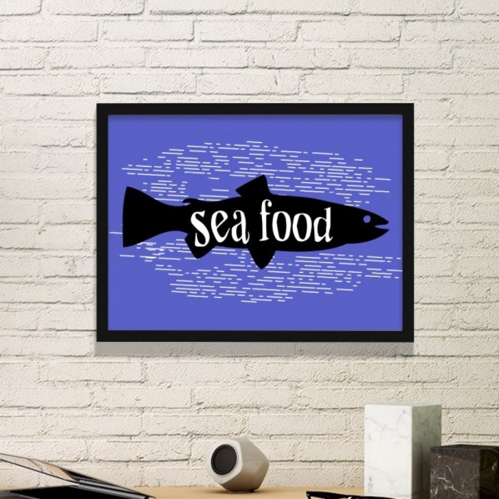 Peintures estampes poisson silhouette pour stickers muraux et décoration de maison noire