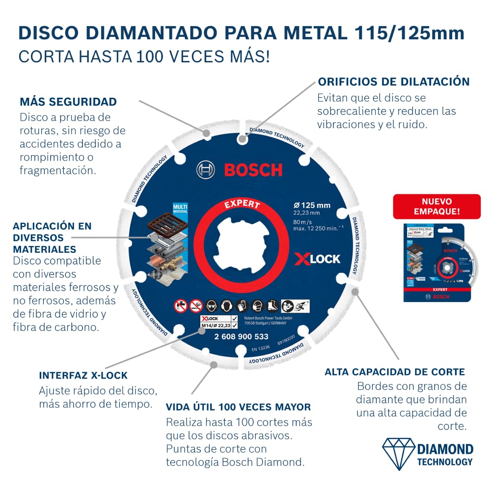 Disco de diamante 350mm Bosch ECO for Universal