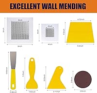 Vista 6 de Kit de reparación de paneles de yeso, kit de reparación de orificios para paneles de yeso, pasta de reparación de masilla de pared con masilla