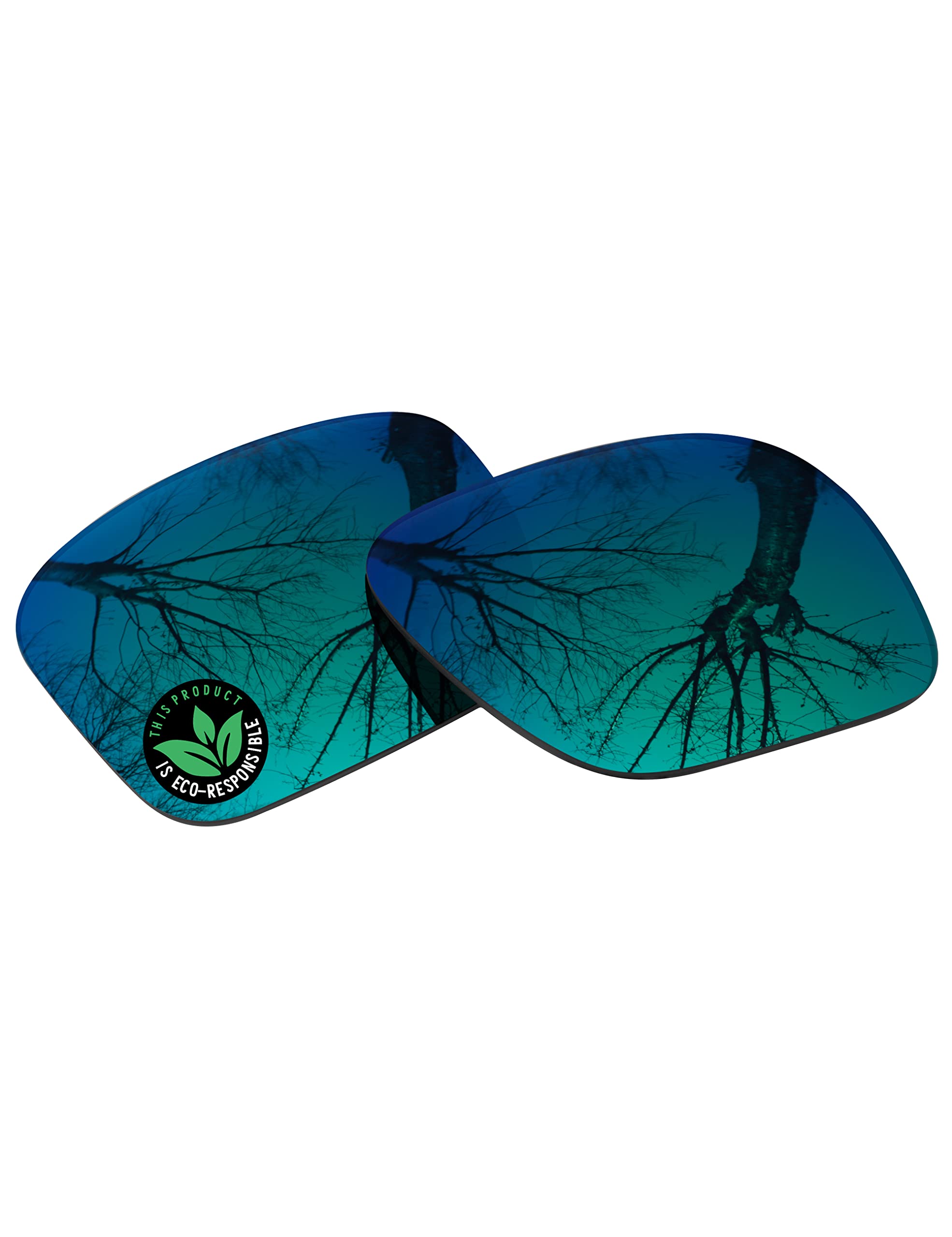 Raydi Lentes de repuesto de policarbonato para gafas de sol RayBan RB4263 de 55 mm, espejo verde esmeralda, polarizadas