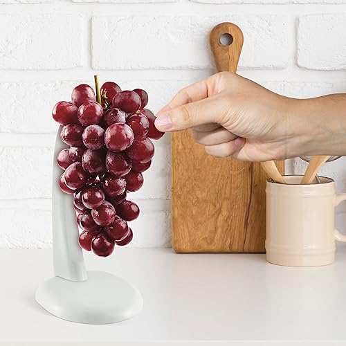 Miniatura 7 de Meadow Lane Soporte para plátanos, colgador de frutas de plástico blanco sin BPA para frescura, artículo de almacenamiento de cocina, 1 paquete