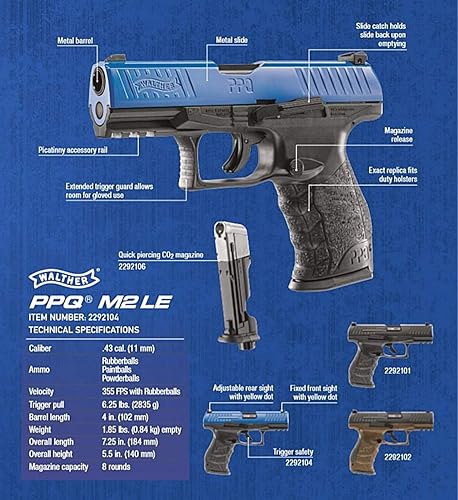 Miniatura 6 de Umarex - Pistola de entrenamiento de calibre 43 T4E Walther PPQ