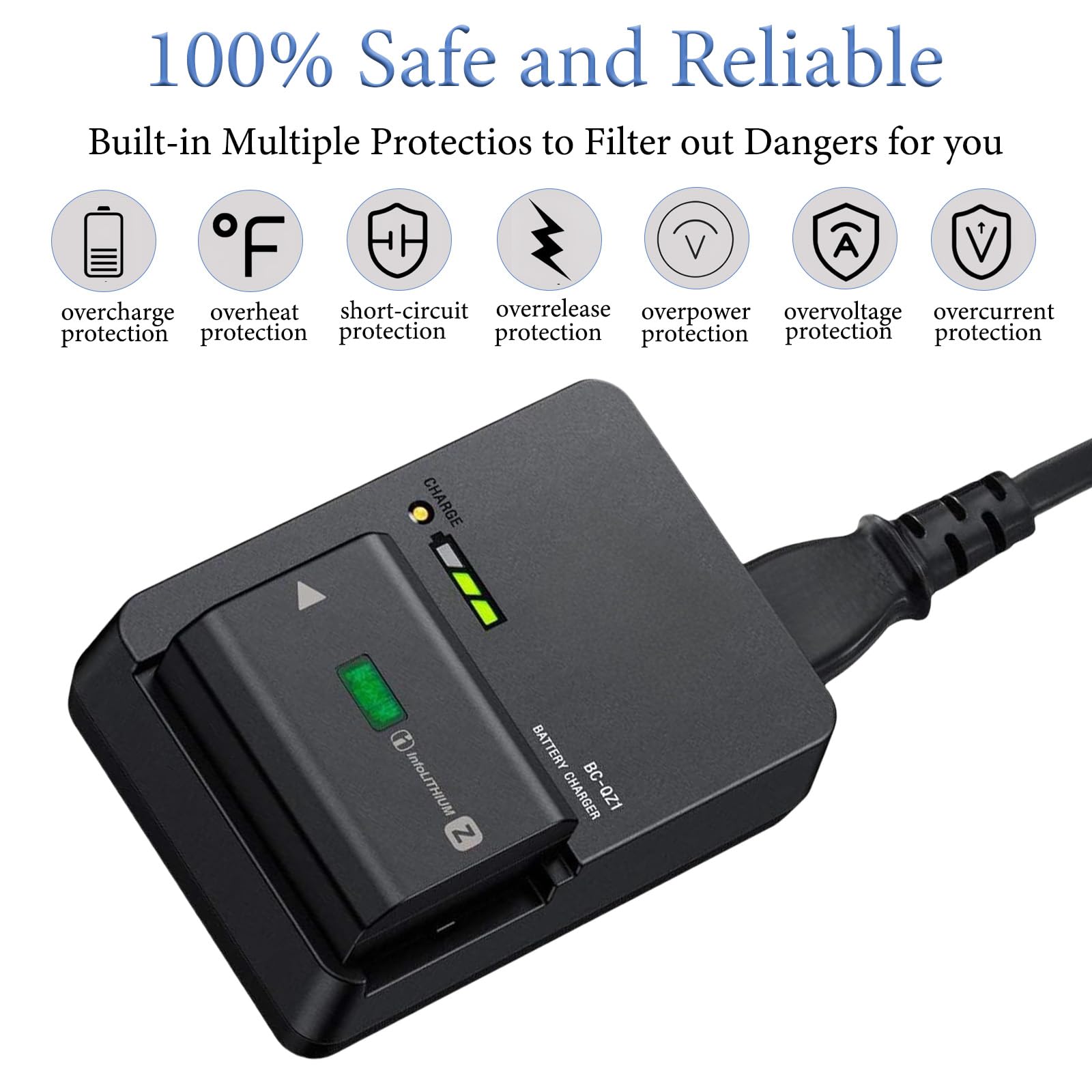 Amazon.com : BC-QZ1 Battery Charger for Sony NP-FZ100 Battery