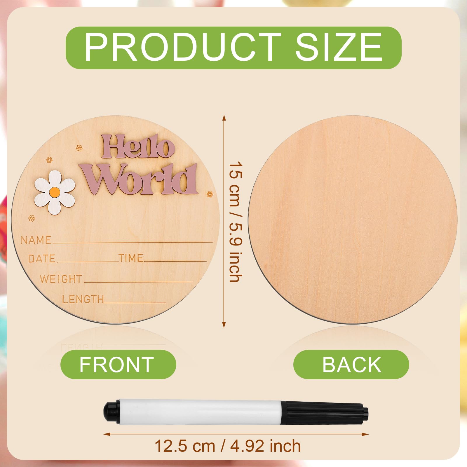 Winnie The Pooh Nursery Winnie The Pooh Baby Milestone Cards - 8 Wooden ...
