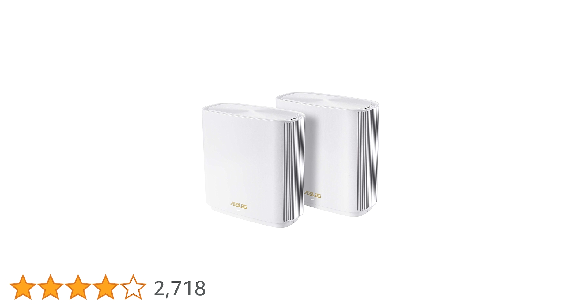 ASUS ZenWiFi AX6600 （XT8) 2パック Wi-Fiルーター ASUS ZenWiFi AX6600 Tri-Band Mesh WiFi 6 System (XT8 2PK) - Whole