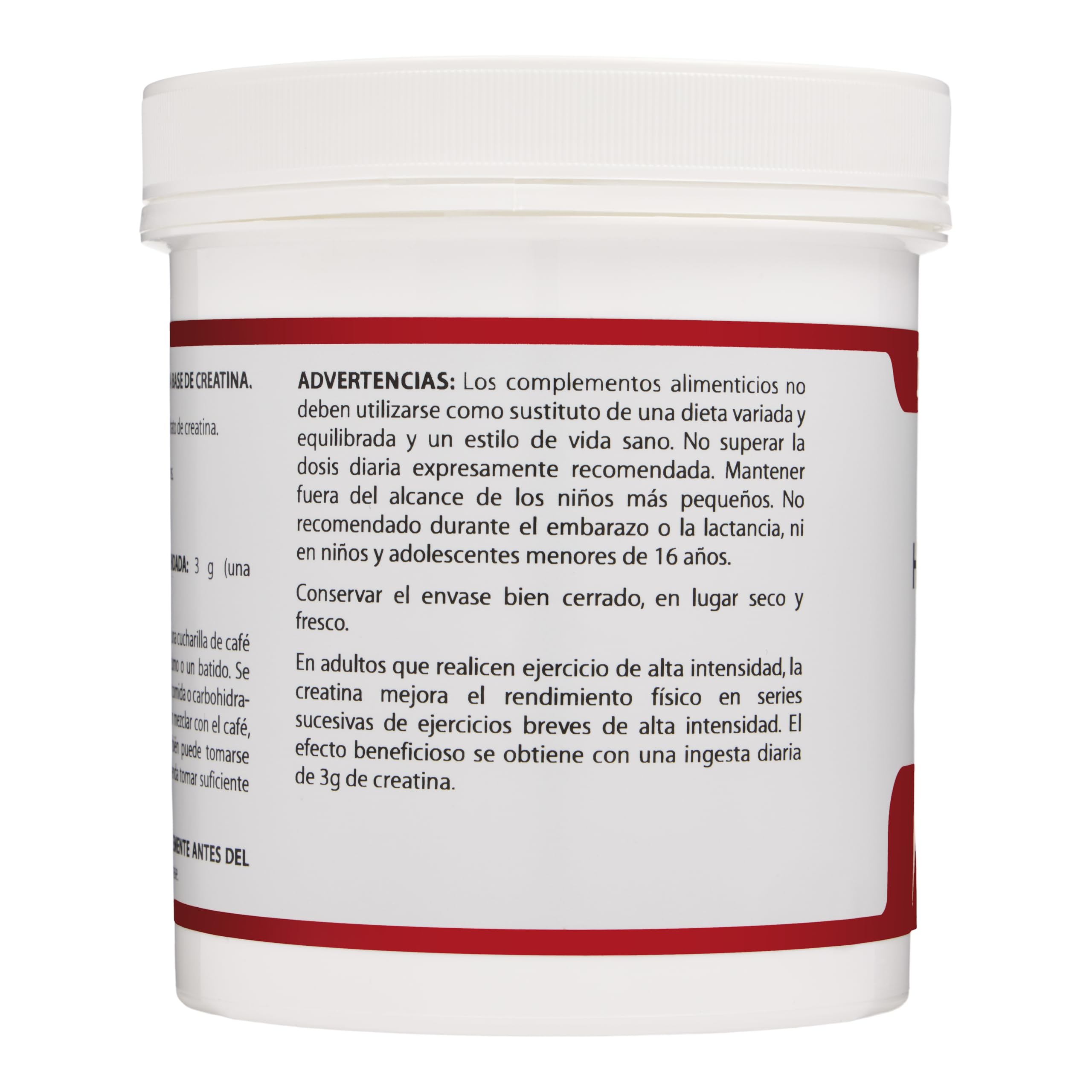 Holomega Creatina 300 g – Creatina Monohidrato Creavitalis® Alta Pureza | Mejora Rendimiento y Fuerza | Apto Veganos | Equisalud