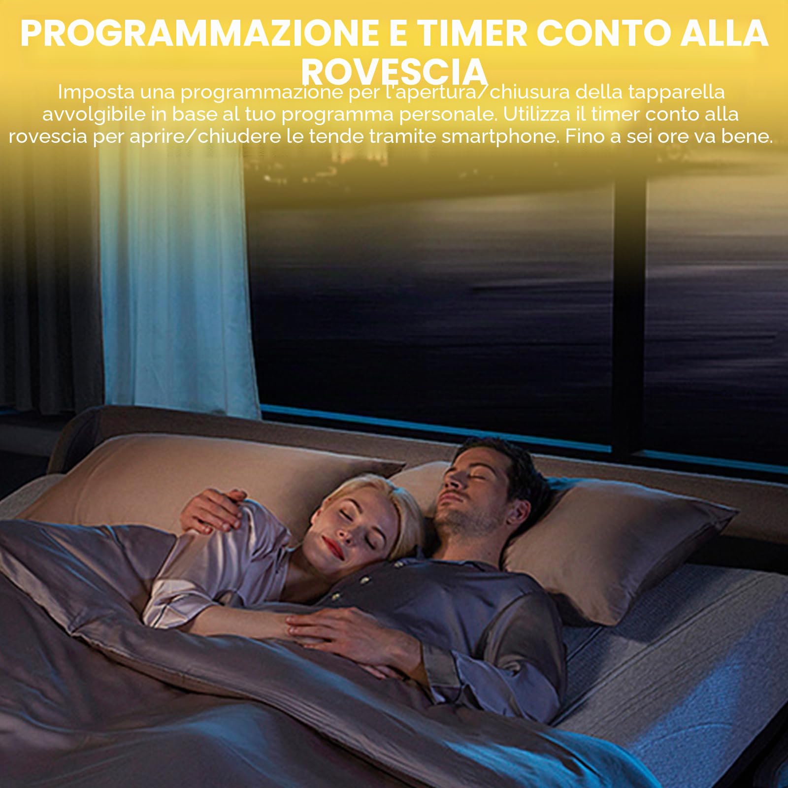 4 interruttori intelligenti per tapparelle WiFi, interruttore intelligente da incasso, modulo per tapparelle con regolazione della durata per tende e tende da sole, compatibile con Google Home