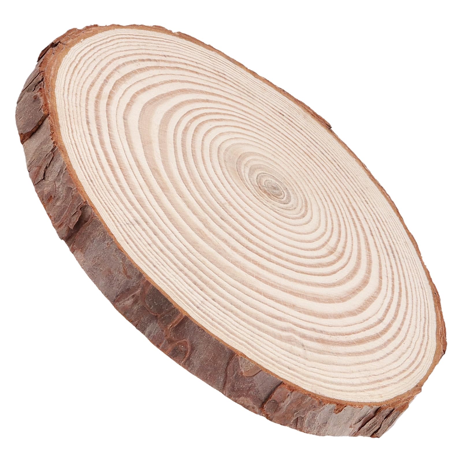 Naturholzscheiben zum Basteln, unlackierte Holzscheiben mit Rinde, 1,5 cm dick, runde Holzuntersetzer für Handwerk, Ornamente, Dekorationen, 30 Stück