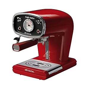 Ariete 1388/30 - Cafetera espresso, 900 W, 15 BAR, capacidad de 1 l, color rojo