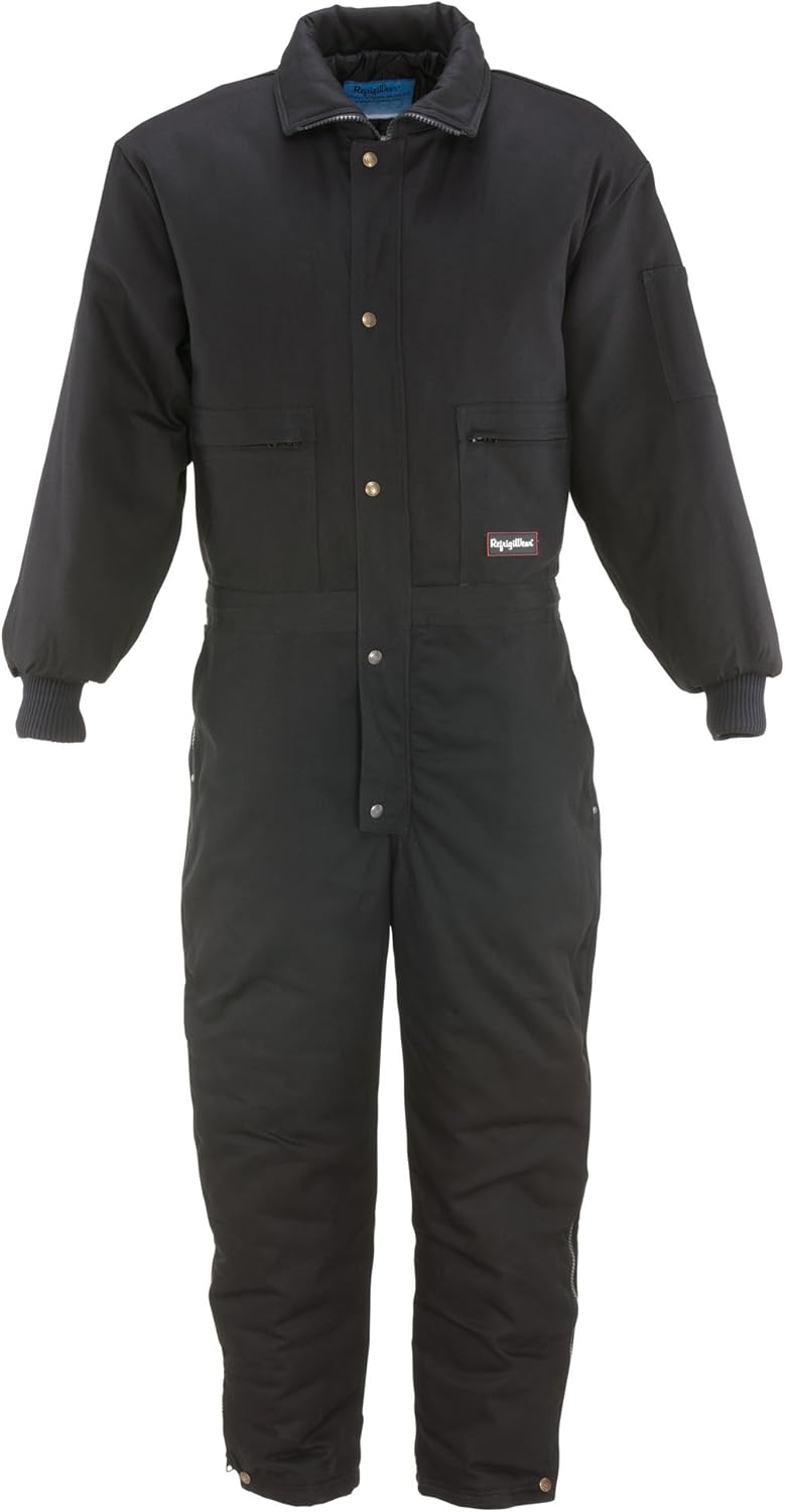 RefrigiWear Men’s ComfortGuard Coveralls – Insulated Cold Weather Workwear with Water-Repellent Cotton Denim