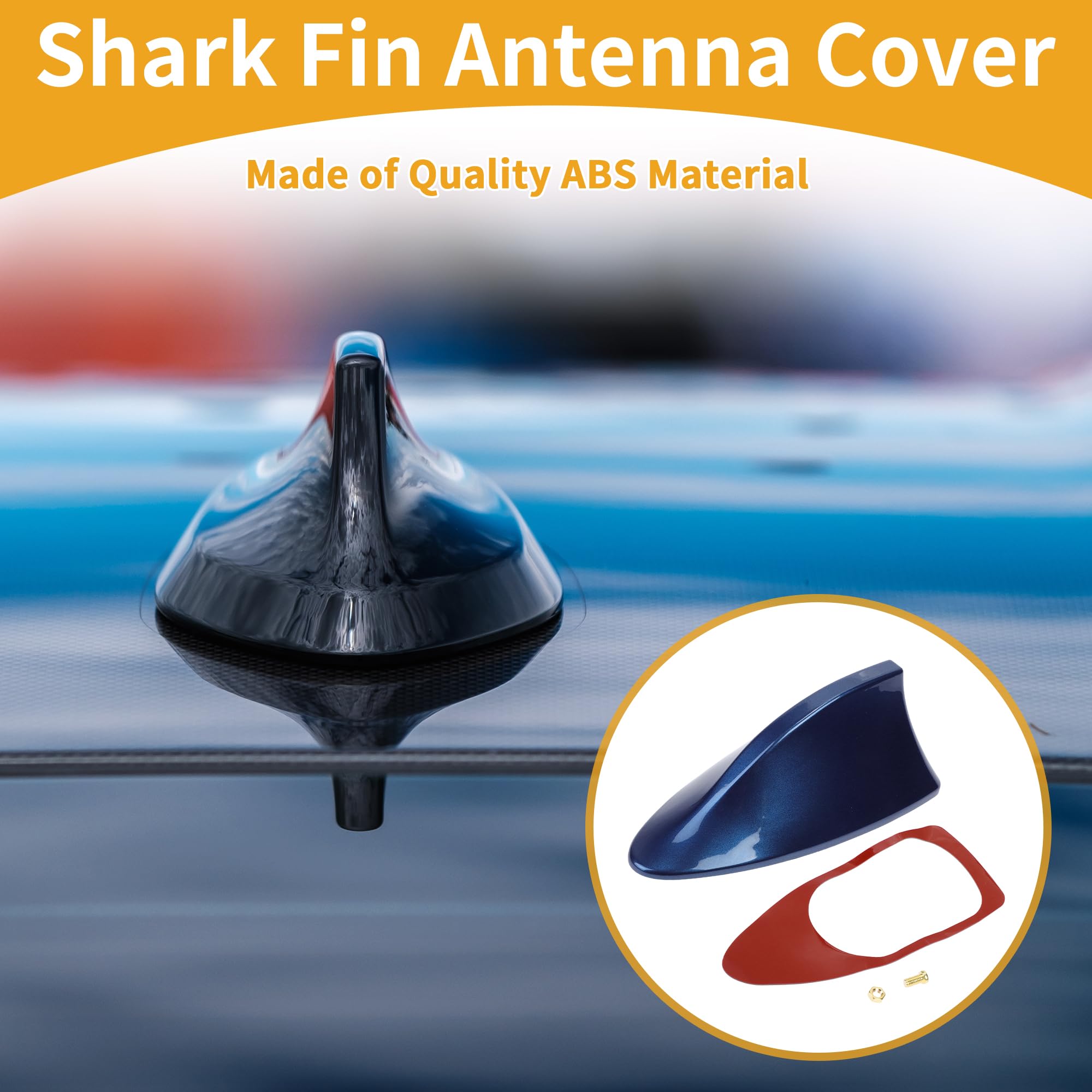 1 Pz Copertura Antenna Pinna Di Squalo ABS Per Auto