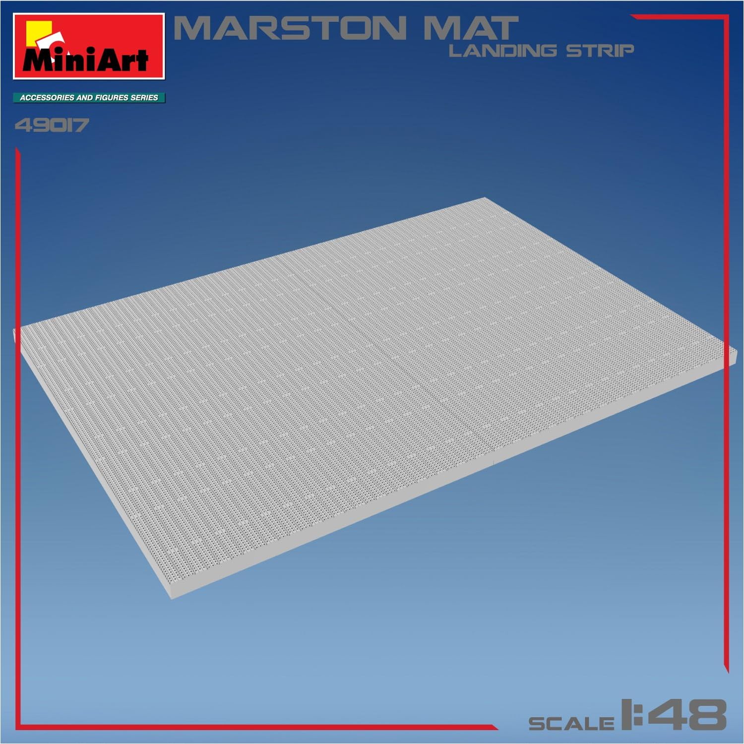 MiniArt 49017 1:48 Marston Matte Landebahn - originalgetreue Nachbildung, Modellbau, Plastik Bausatz, Basteln, Hobby, Kleben, Modellbausatz, Zusammenbauen, unlackiert