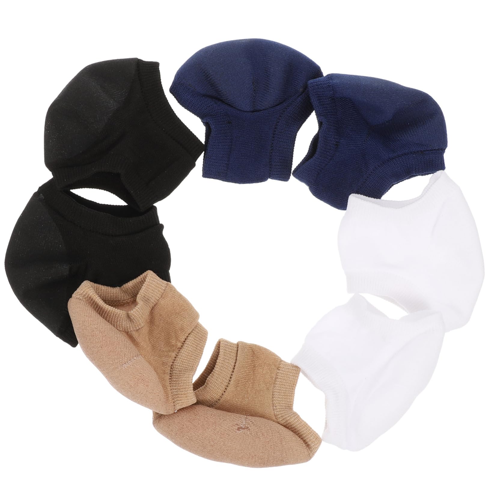 NOLITOY 4 Pairs Heel Socks Toeless Toe Socks Protector Ankles Feet Women Covers Heels Moisturizing Grip Ankle Socks Woman Socks Gel Socks Heel Protective Socks Breathable Socks Cotton