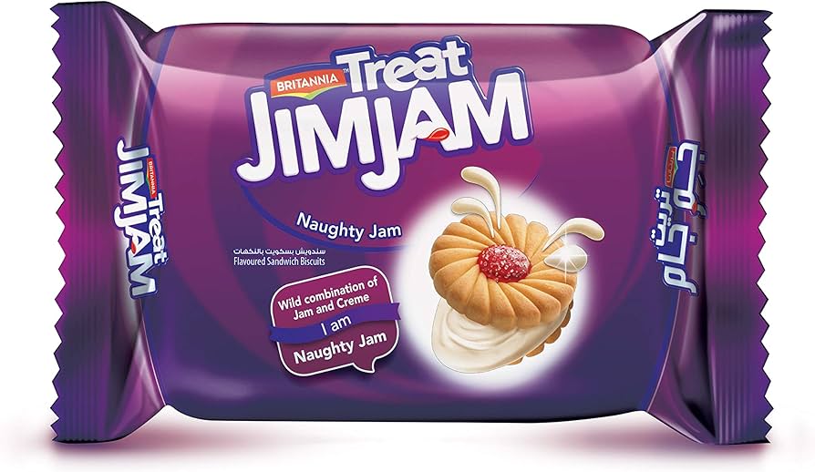 Britannia Treat Jim Jam Cream Biscuits (Pack Of 28, 700, 59 OFF