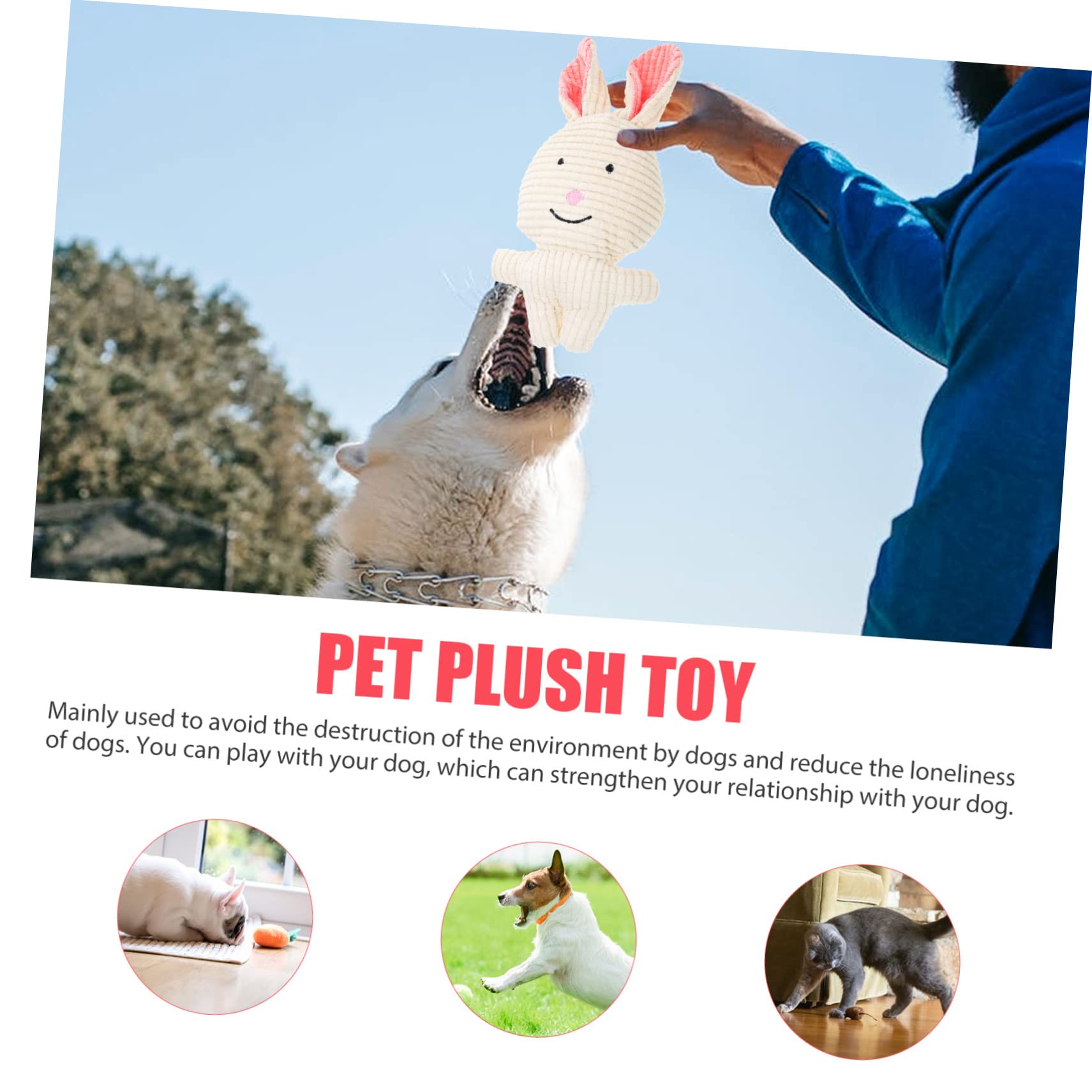 INOOMP 5stücke Plüsch Quietschspielzeug Für Hunde Robustes Kauspielzeug Aus Hochwertigem Material Für Spielen Und Zähneputzen Interaktives Spielzeug Für Kleine Und Mittelgroße
