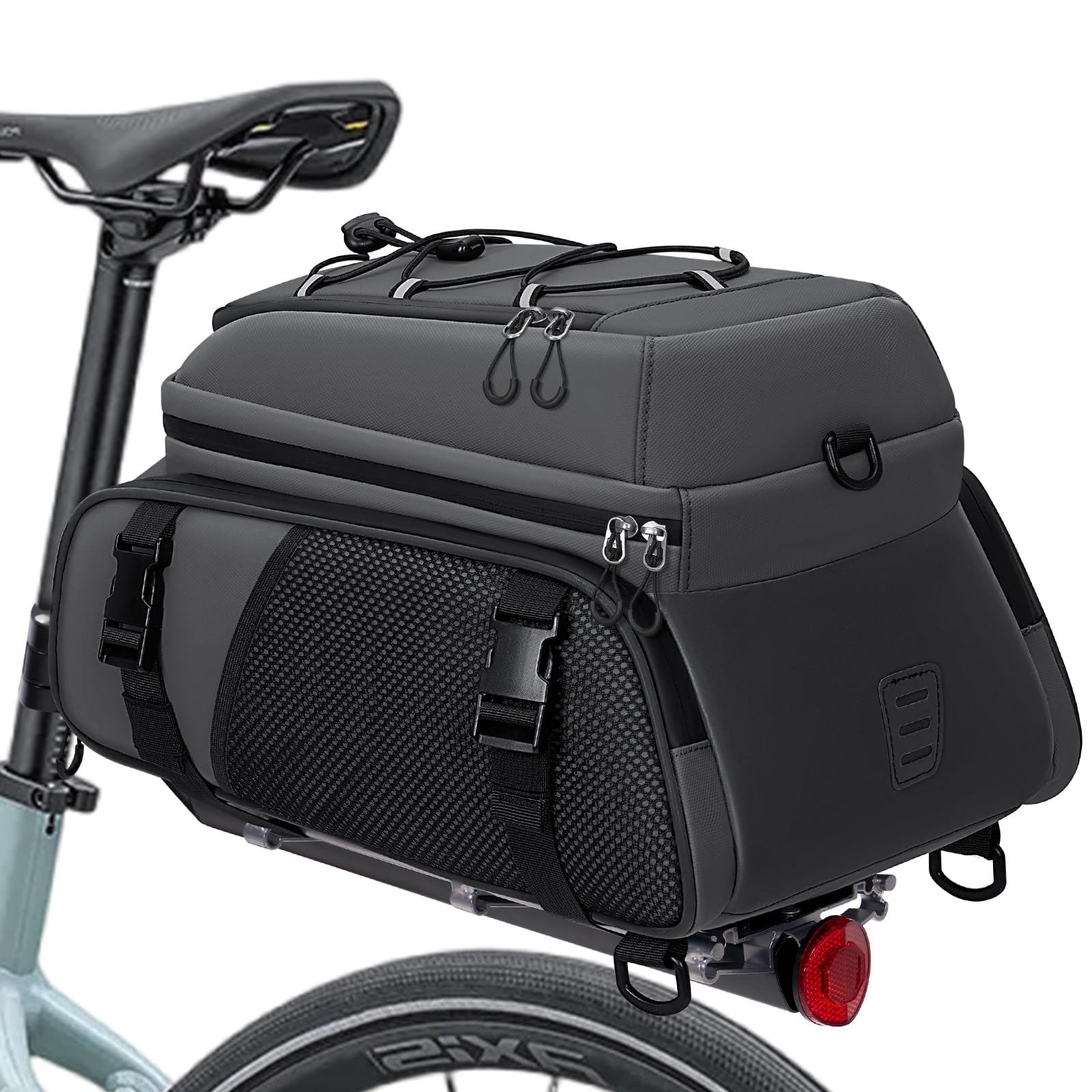 RAINSMORE 3 IN 1 Fahrradtaschen für Gepäckträger 15L Wasserdicht