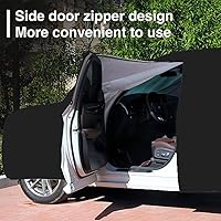 Vista 4 de Car Cover for X-Trail SUV 2007-2023,All Weather Waterproof Sun UV Rain Snow Wind Protection Outdoor car Cover(Black Orange)