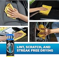 Vista 4 de CarX Toalla de gamuza de 17 x 13.5 pulgadas, súper absorbente y sin arañazos