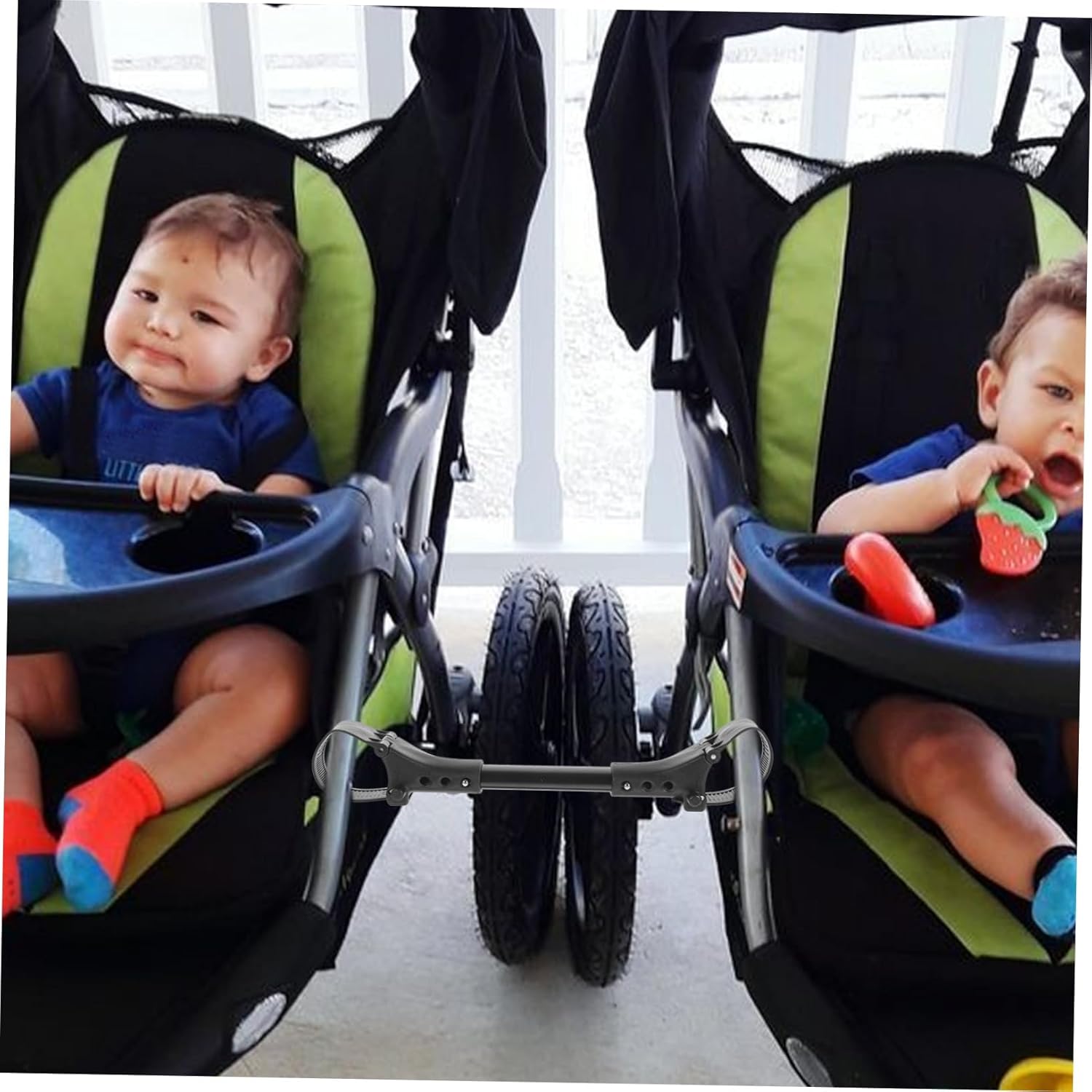 SECFOU 3pcs Stroller Connector for Twin Pushchair Connector Clips for Carriers