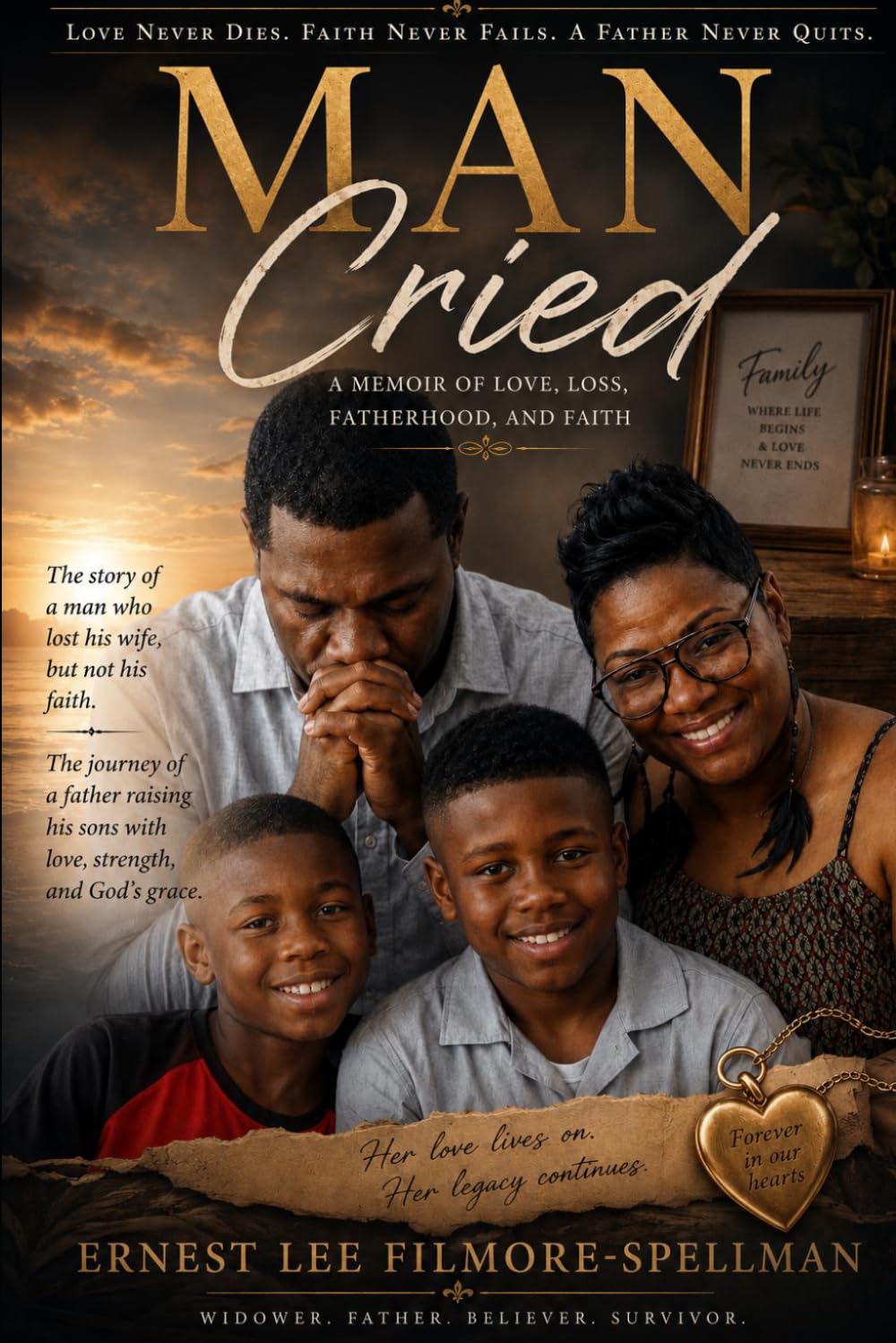 MAN CRIED: A Memoir of Love, Loss, Fatherhood, and Faith By Ernest Lee Filmore-Spellman