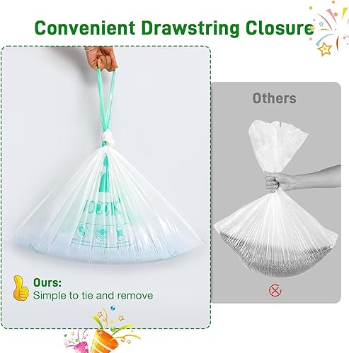 Miniatura 3 de Bolsas de repuesto para cajas de arena con cordón compatibles con robot, resistentes y autolimpiantes, bolsas de repuesto (100 unidades)