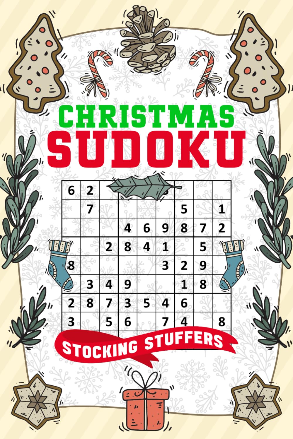 Stocking Stuffers: Christmas Sudoku: Fun Holiday Activity Book for Adults, Teens and Seniors, Perfect Christmas Gifts ideas Stocking Stuffers