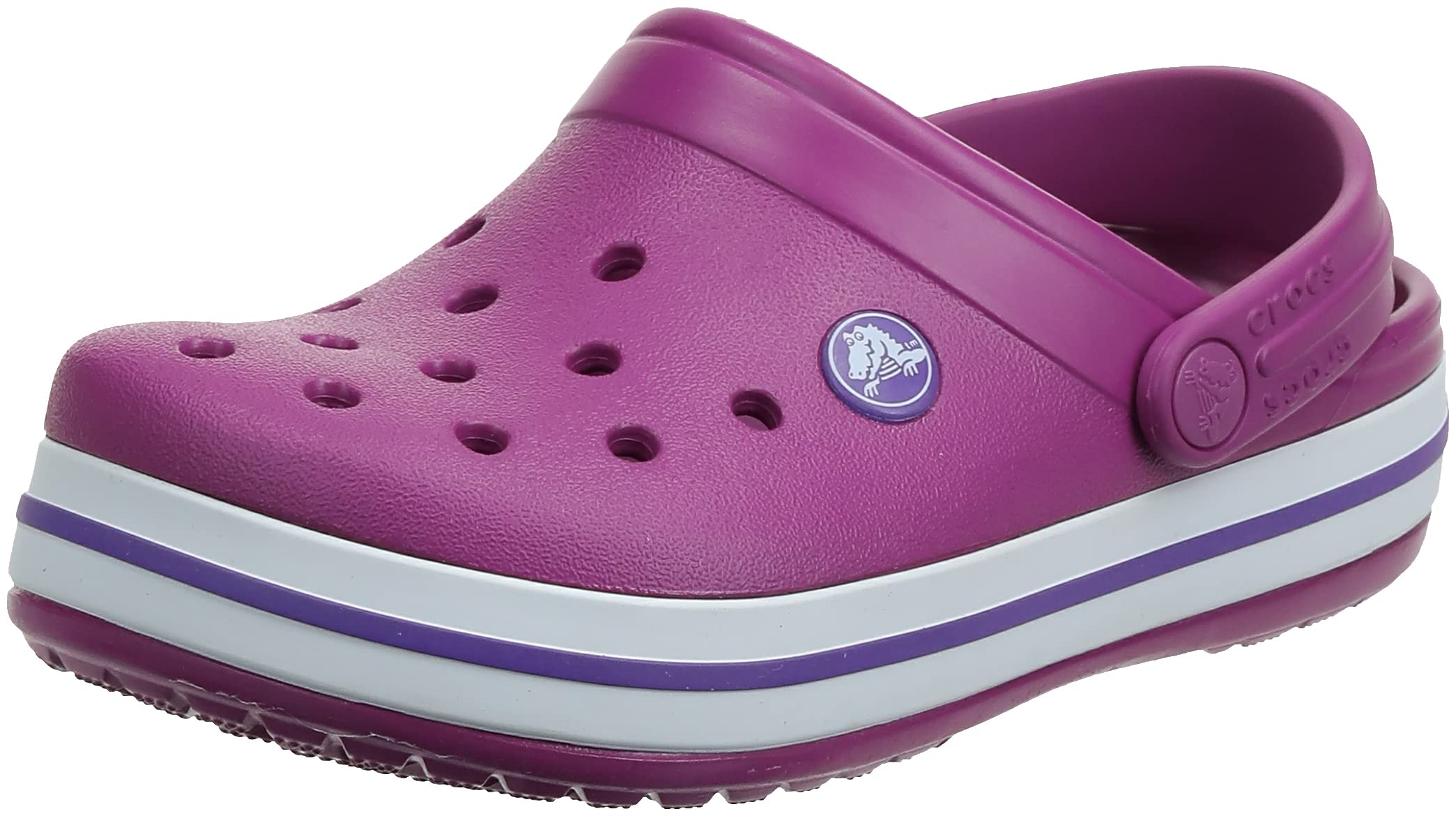 Crocs Crocband Clog, Unisex Kids Clogs, Viola, J1 UK (32-33 EU)