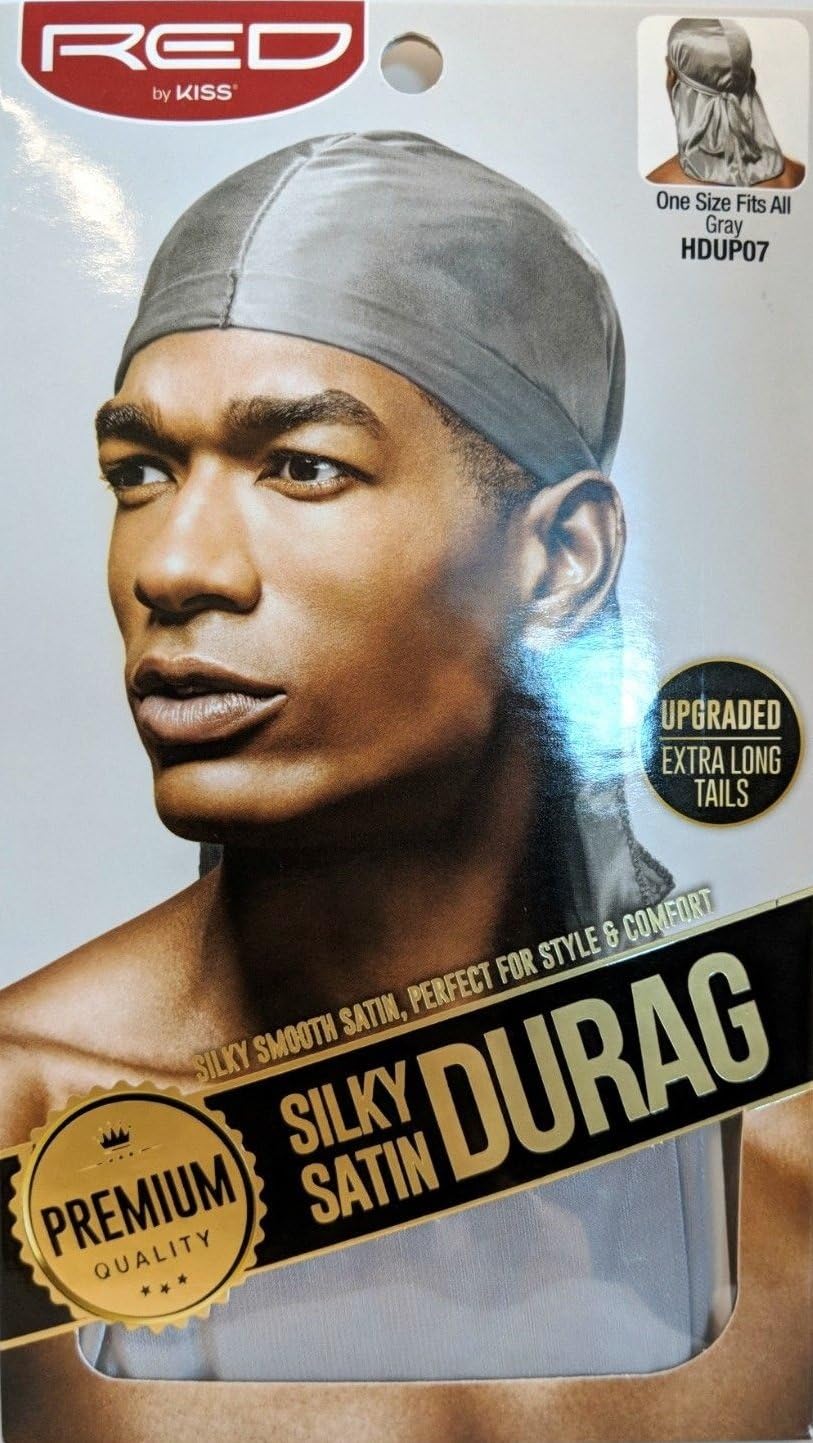 Red by Kiss Premium Silky Satin DURAG Men's Cap Doo RAG