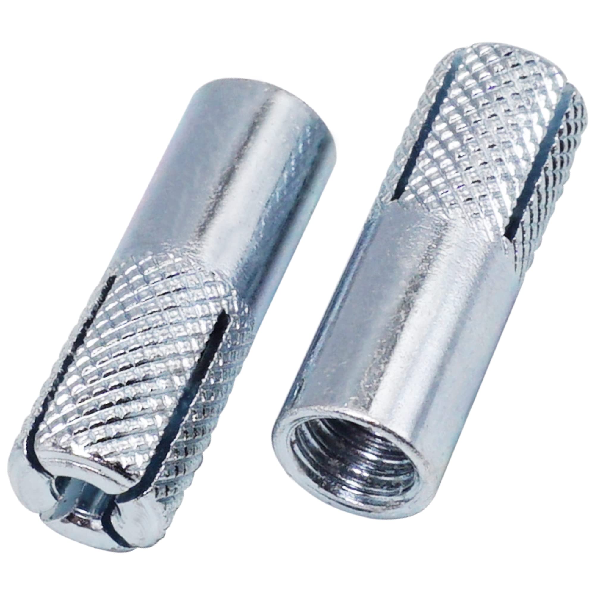 Skir'co (50 Pcs) Knurled Drop In Anchors M8 X 30 Mm, Expansion Bolt Sleeve, Wall Dowels, Concrete Anchor