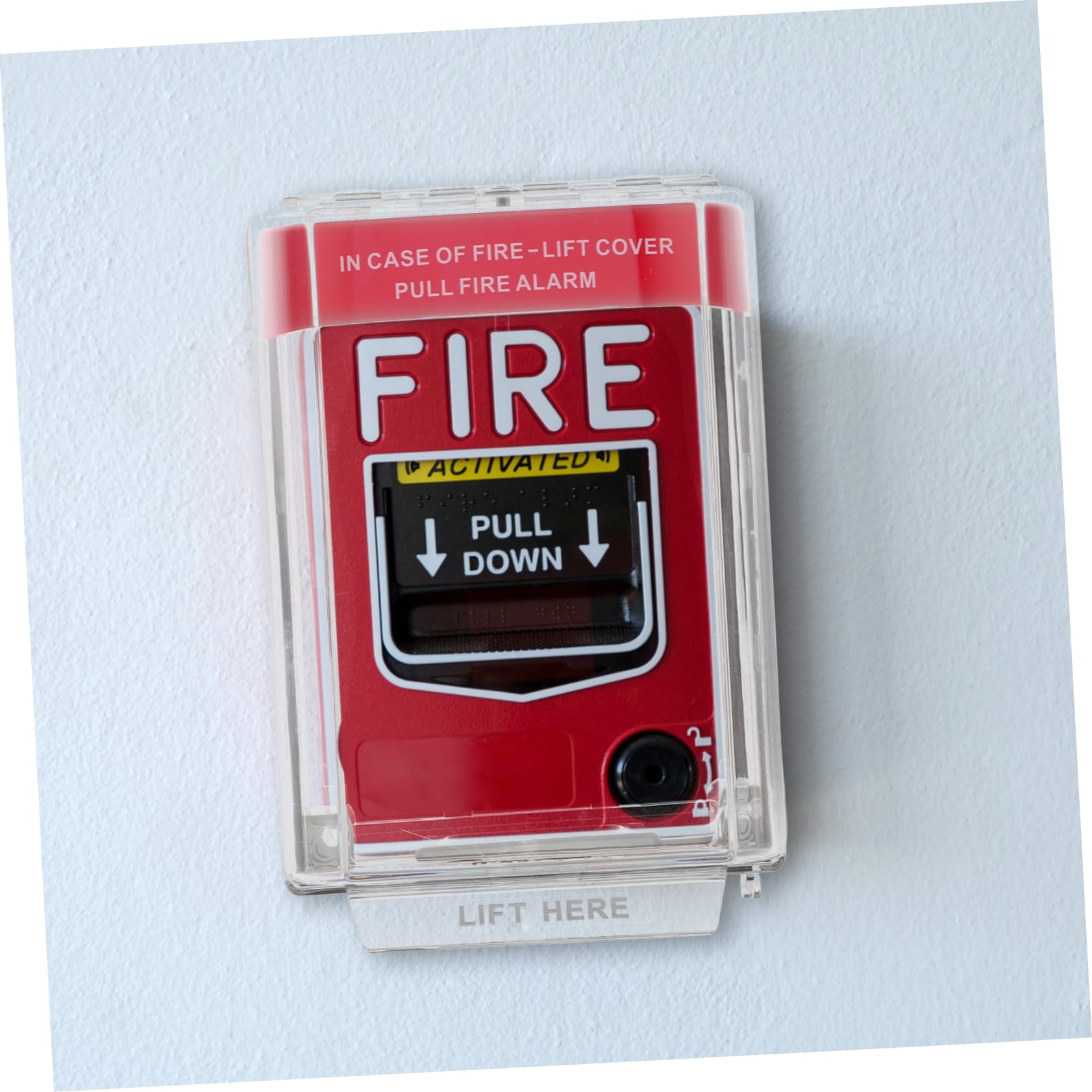 Protector de Botón de Alarma Manual de Incendio, Cubierta de Plástico | Cobertura Total del Pulsador, Instalación Sencilla, Ayuda a Mantener la Limpieza