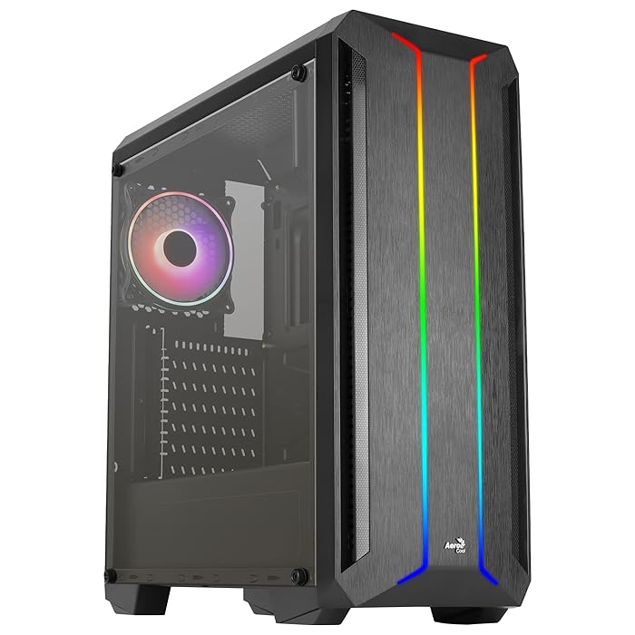 Buy Aerocool SKYLINEV2BK, PC ATX Case, Dual Front Panel LED ARGB, ARGB
