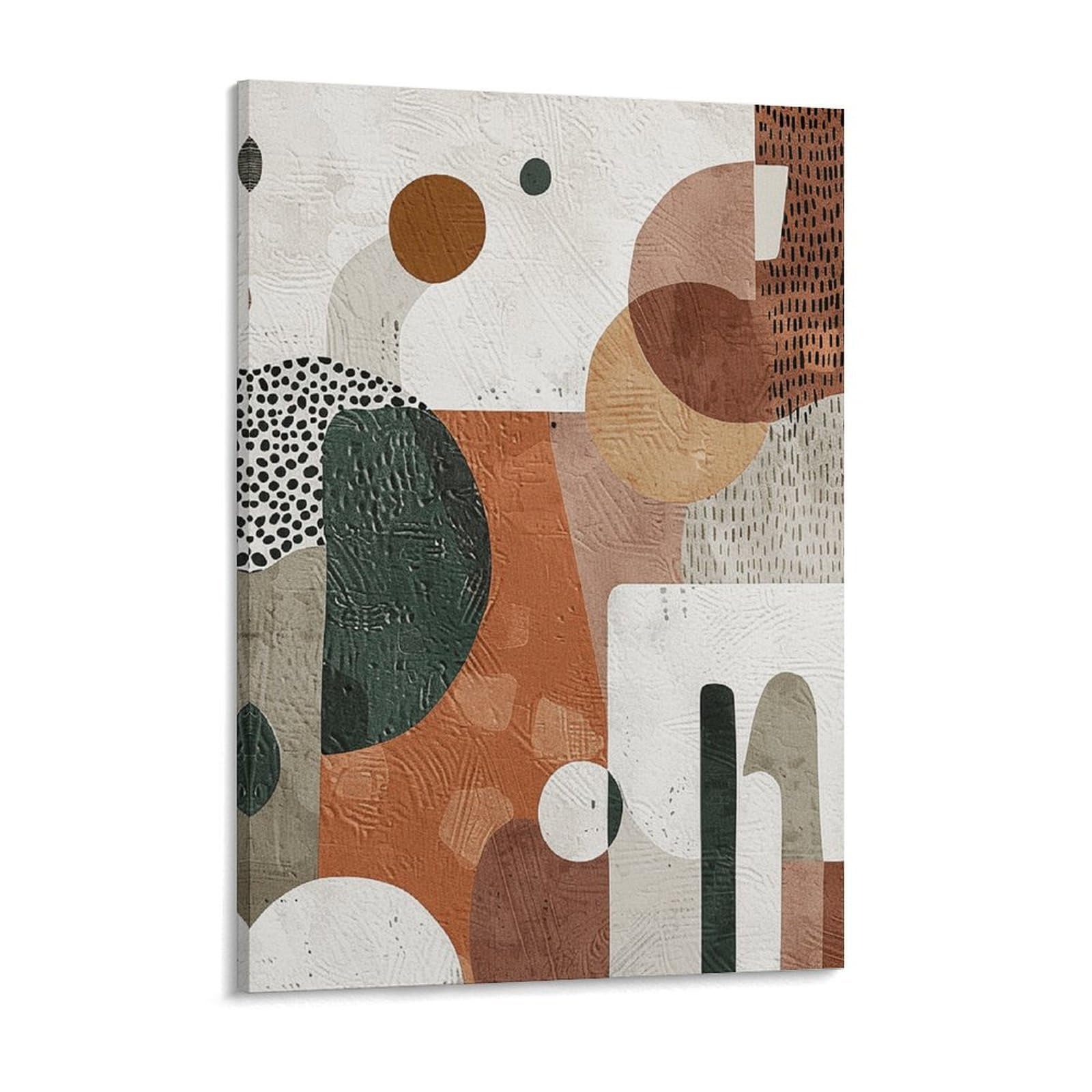 White And Bronze Canvas Wall Art for Bedroom 12x16inch Canvas Prints Artwork for Walls Modern Picture Artwork Painting for Living Room Aesthetic Wall Paintings for Bathroom Kitchen Office Dec