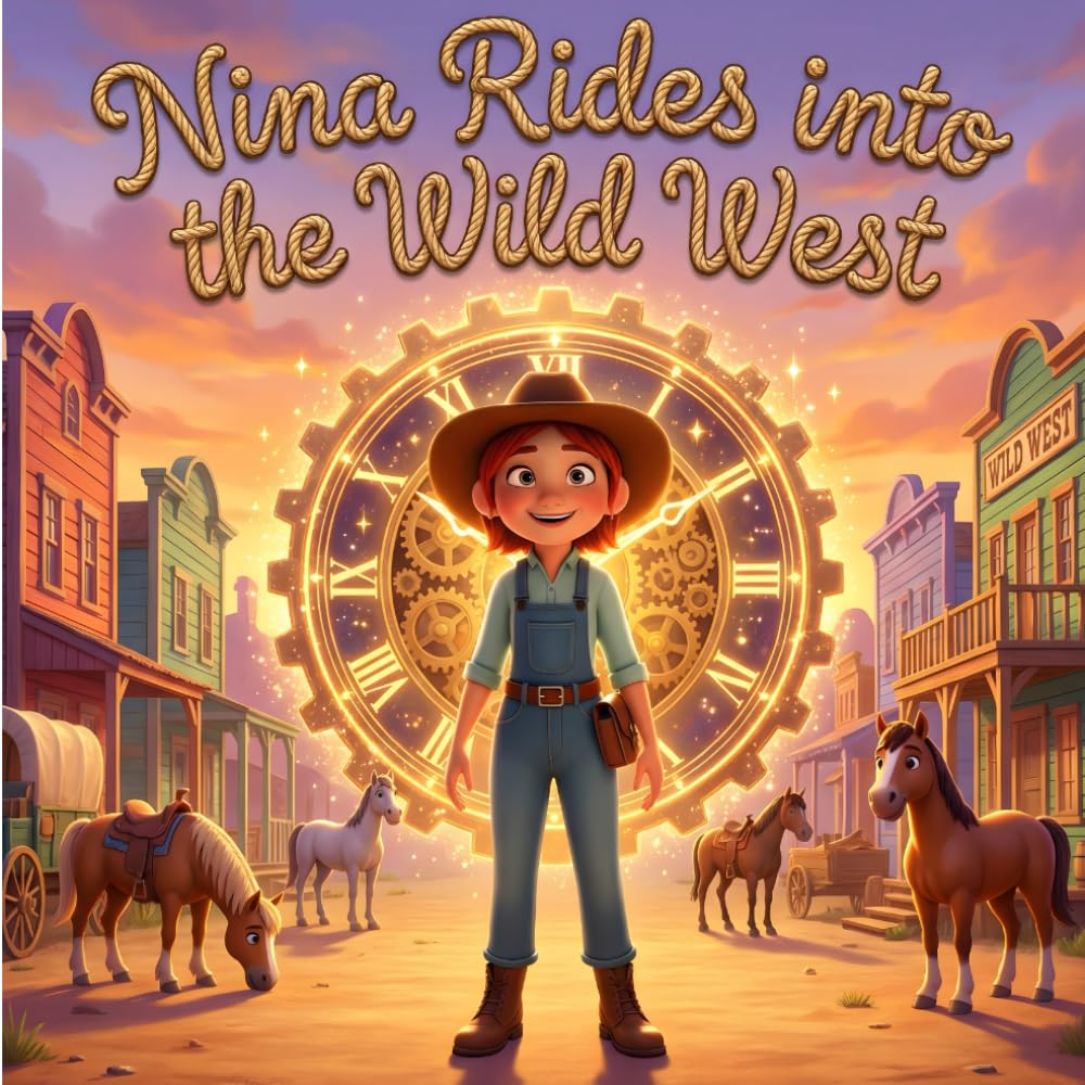 Nina Rides into the Wild West: A Sweet Cowboy Storybook for Kids Discovering the Wild West - Wild West Storybook Introducing Cowboys, Horses, and ... West Storybook Adventure for Kids Ages 3–5