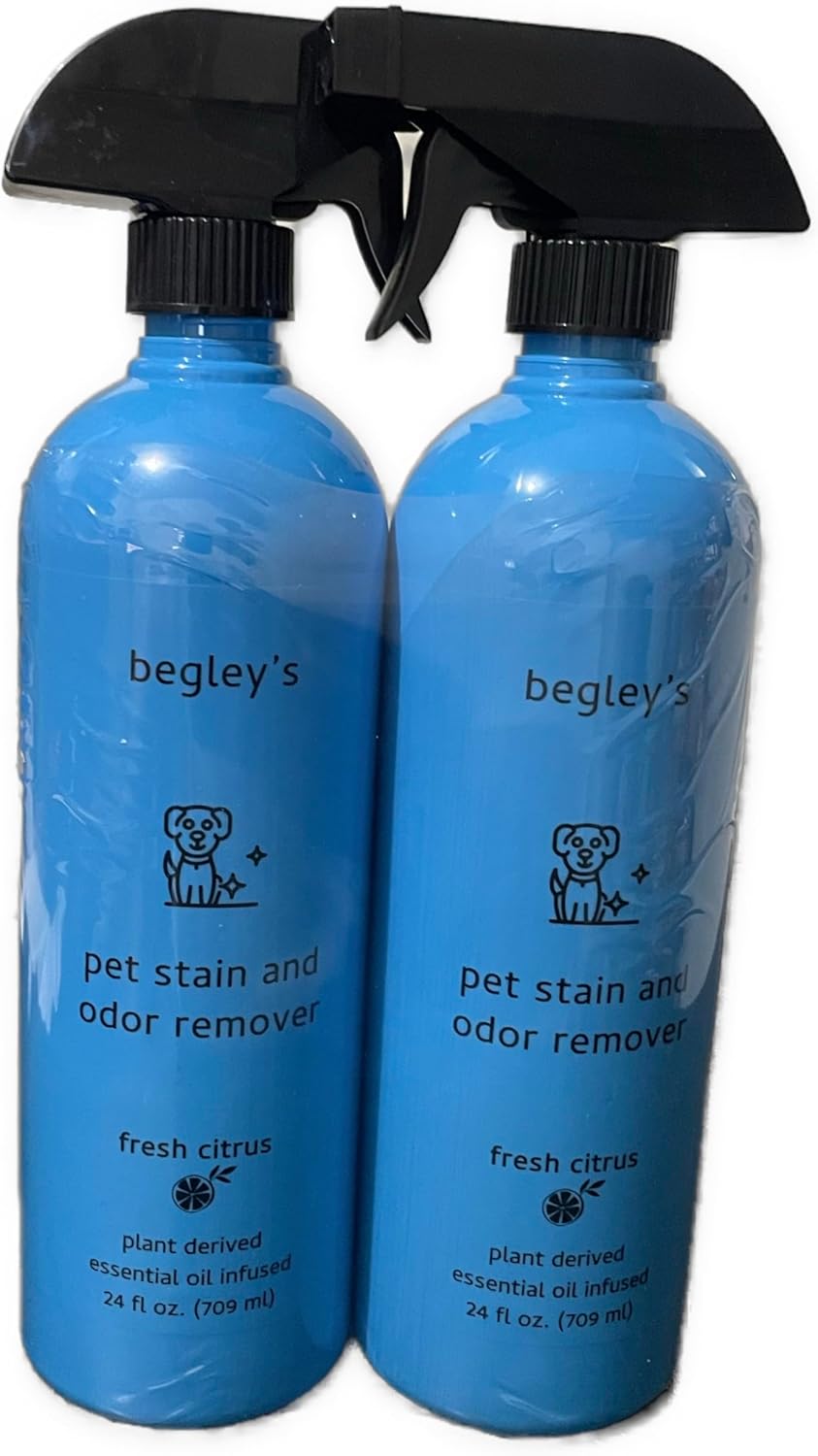 Begley's Natural Pet Stain and Odor Remover 24 Ounce, 2