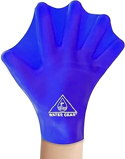 Water Gear Silicone Force Gloves - Aqua Fitness Gloves - Great for Workouts and Diving - Designed with Enhanced Grip
