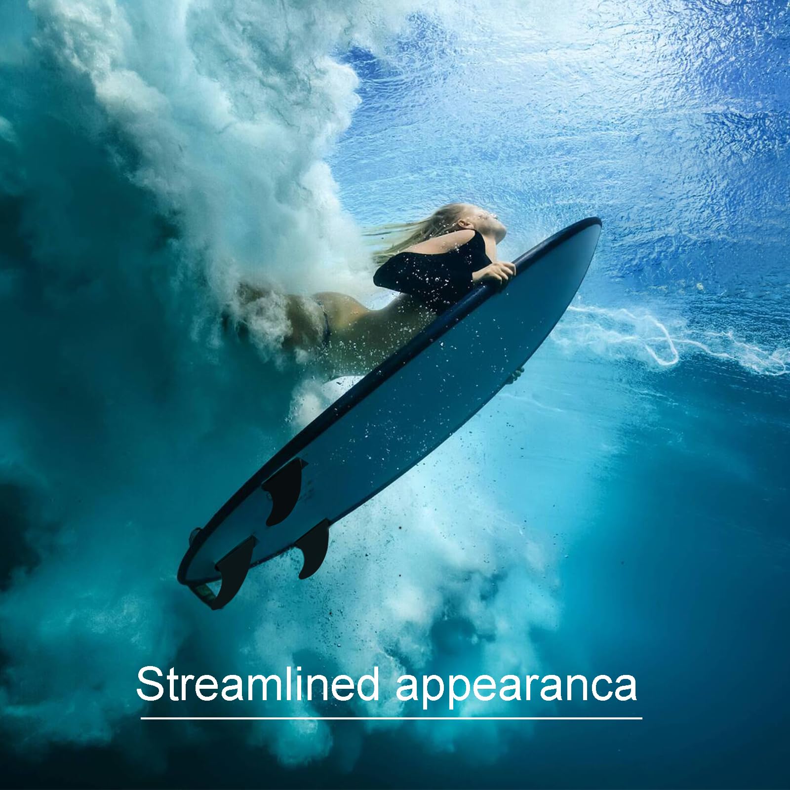 Aleta Padel Surf Desmontable para Tablas de Surf, Sup, Longboard, Kayak, Hinchables