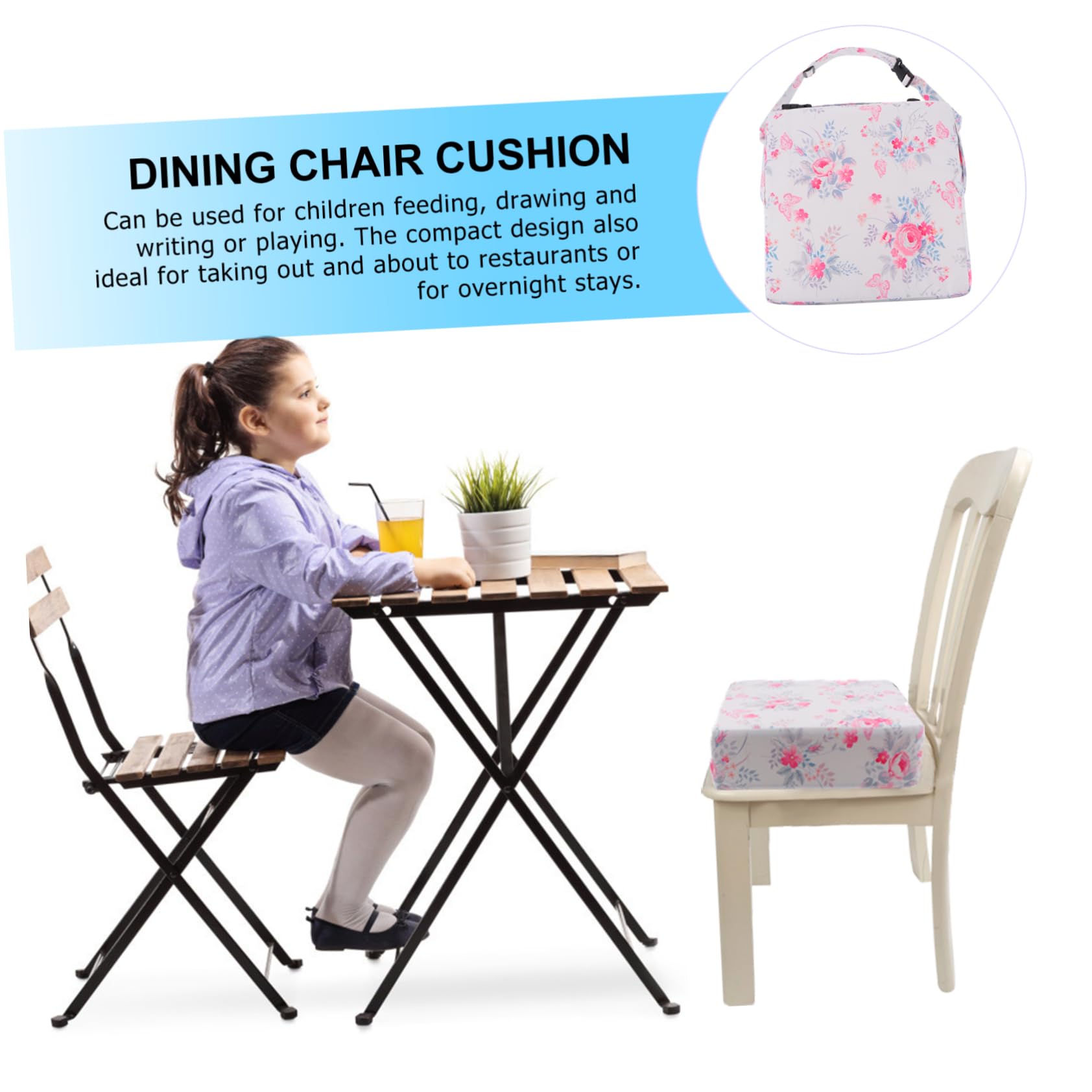 ibasenice 1 Pc Cojín Elevador Infantil Asiento De Coche Portátil Niños Cojín Elevador Rosa Para Silla Cojín Elevador Para Silla Alta Poliéster Alumno Cojín Para Silla Aumentó