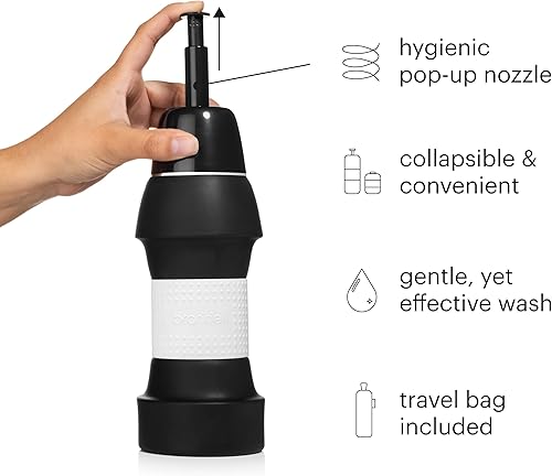 Miniatura 10 de Brondell Bidet GoSpa - Bidé de viaje plegable, compacto y discreto, con bolsa de viaje, 16.9 fl oz, en gris