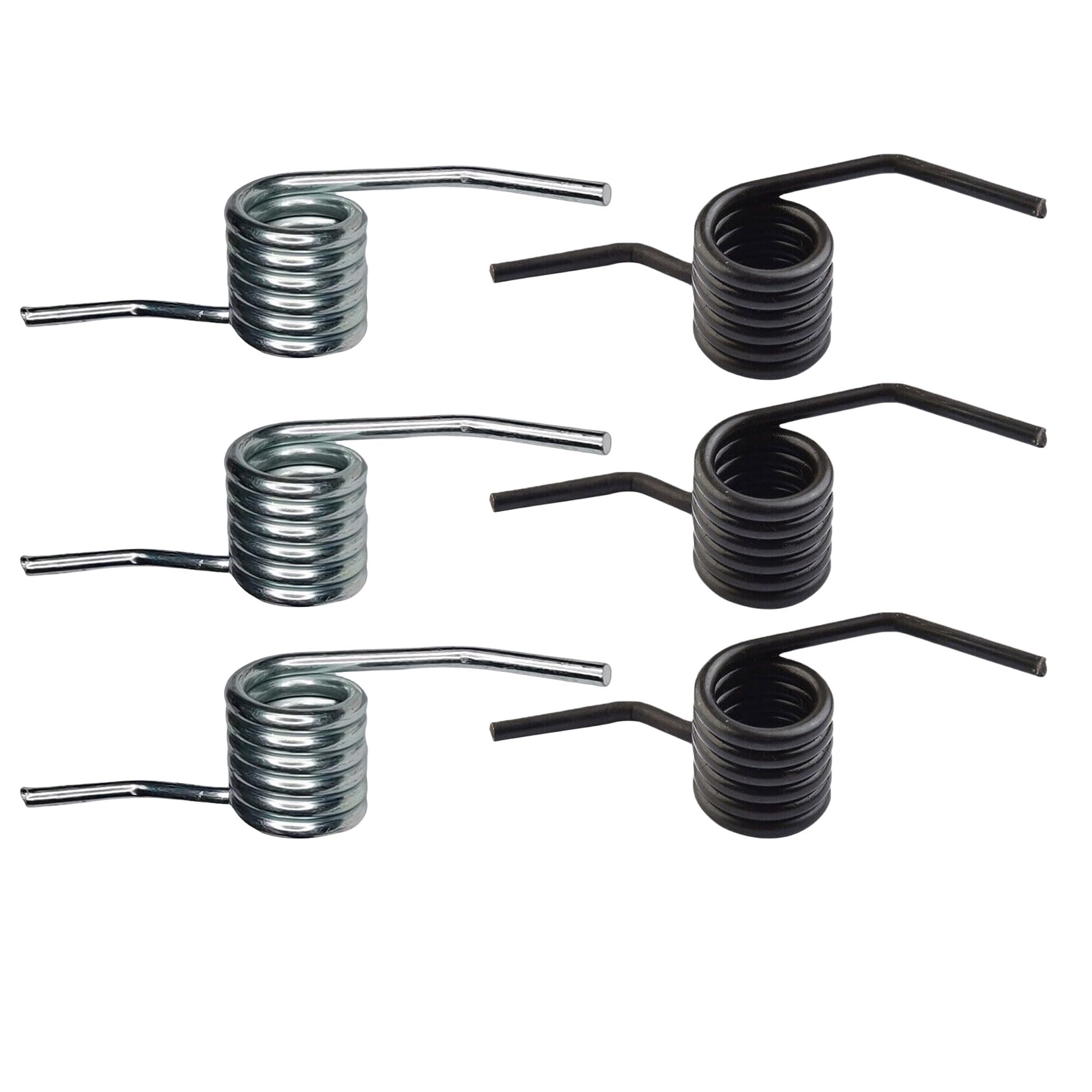 Floor Jack Torsion Handle Return Spring Compatible With Most Floor Jacks (3pcs Black + 3pcs Silver)