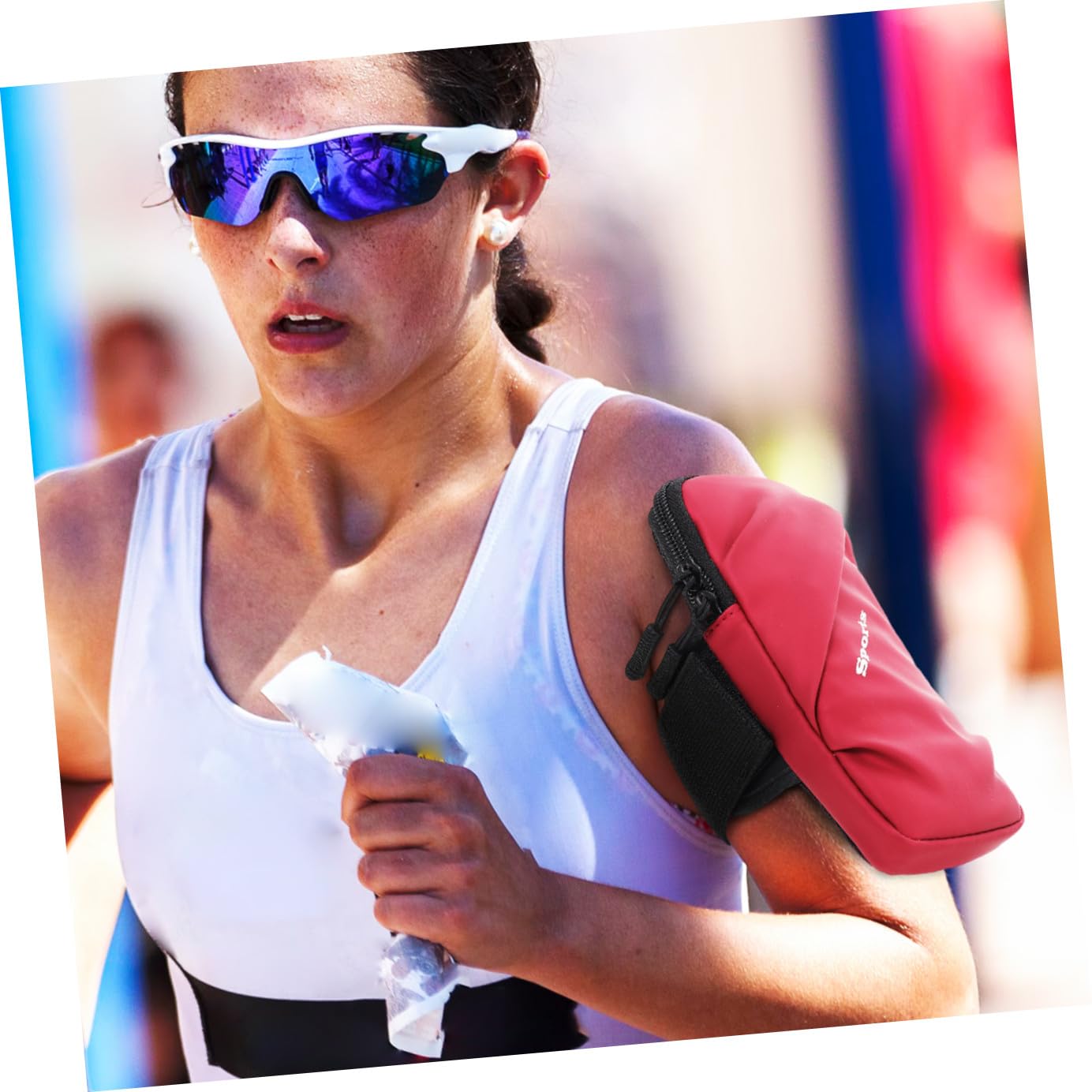 jojofuny 3pezzi Cintura Sportiva Per Smartphone Borsa Da Braccio e Traspirante Pouch Per Cellulare Da Corsa Design Elegante e Compatto Per Attività All Aperto