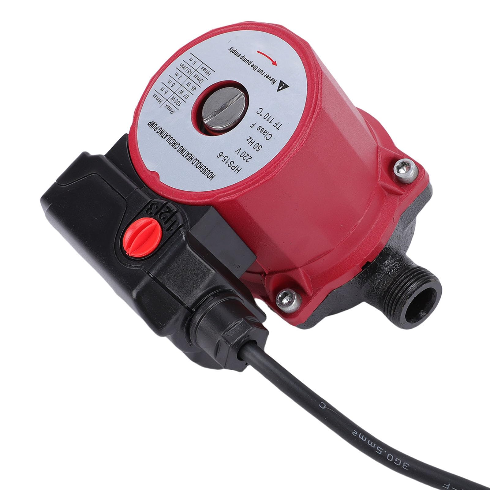 Pompa di ricircolo acqua calda 65 l/min 46 W 67 W 100 W 3 velocità Pompa di circolazione schermata per di riscaldamento Tubo NPT da 1 pollice Giunto da 3/4 di pollice