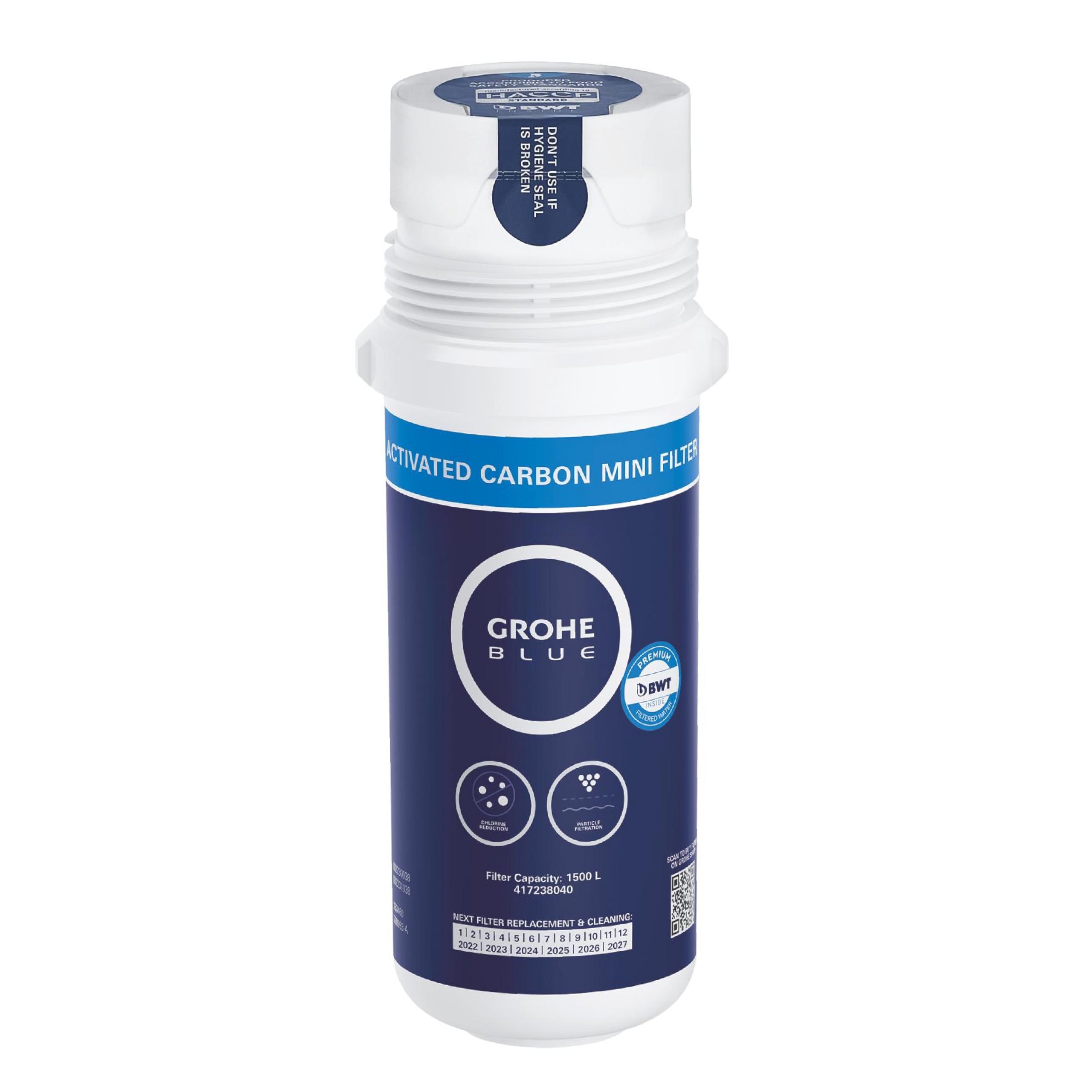 GROHE Blue Pure Minta, miscelatore per lavello da cucina, con filtro ai carboni attivi, cromo