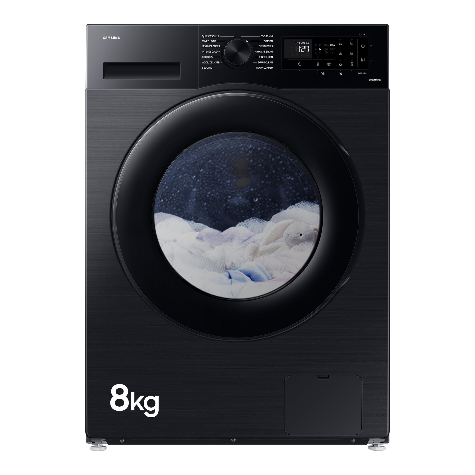 Samsung Series 5 Ai Energy Ww80Cgc04Dabeu 8Kg Load, 1400 Spin Ecobubble Washing Machine With Smartthings