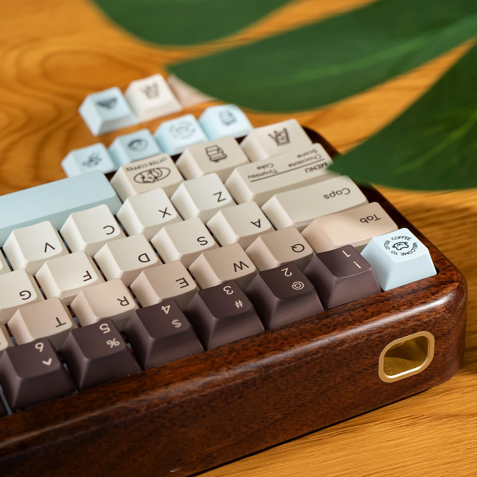 130 tasti minimalisti carini keycaps PBT, profilo ciliegia, 1,7 mm