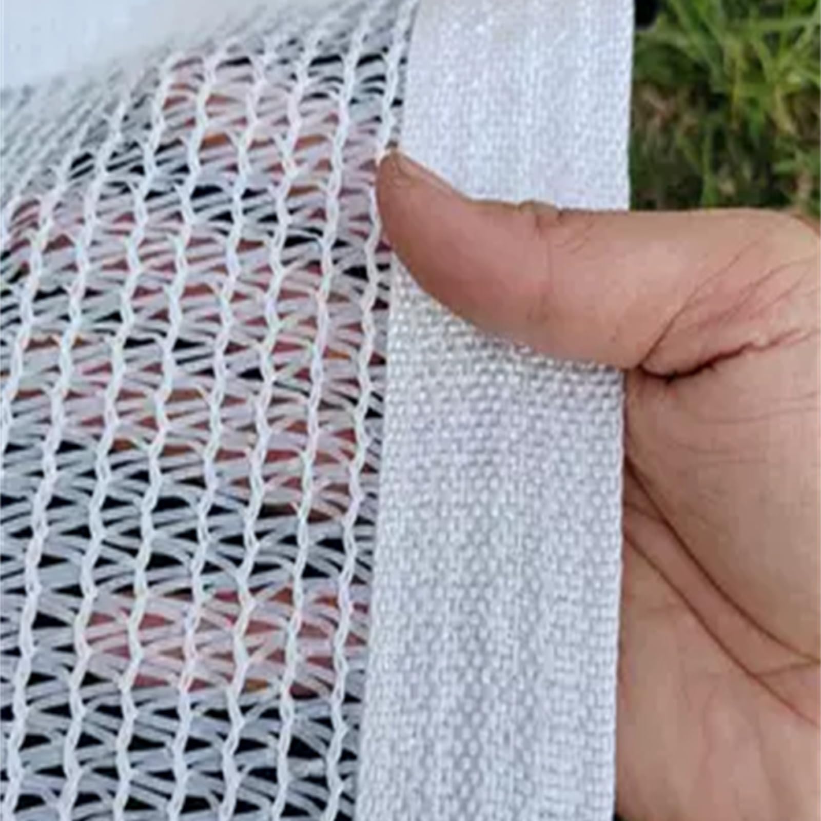 GLDYTVF 55% Shade Cloth with Grommets - Outdoor Sun Shade Sail for Pergola Patio Backyard Greenhouses - Water & Air Permeable White (3x5M)