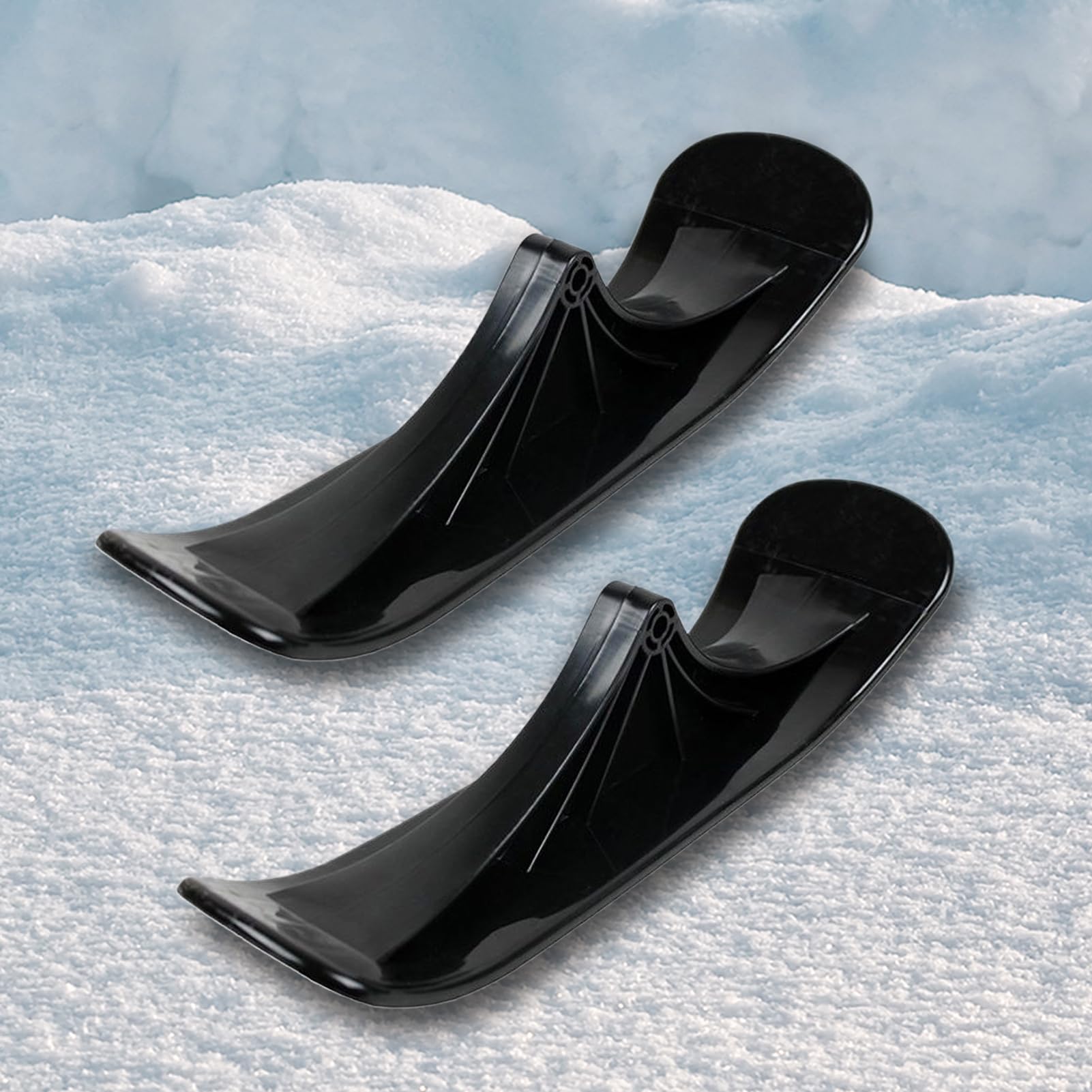 Kit de Conversión de Patinete de Nieve 1 Par Trineo Deportivo Invierno Esquí para Césped Carretera